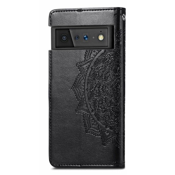 Mandala Google Pixel 6 Pro Läppäkotelo - Musta Black