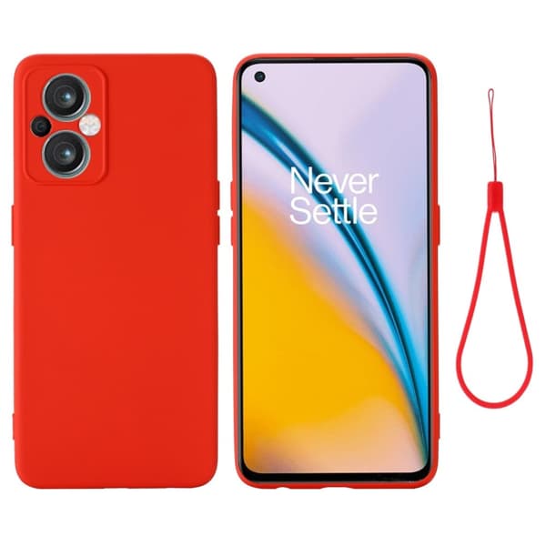 Matt flytende silikondeksel for OnePlus Nord N20 5G - Rød Red