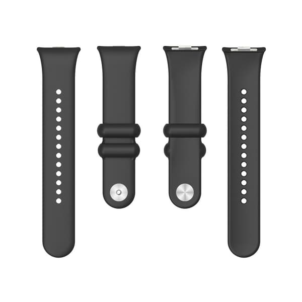 Xiaomi Smart Band 8 Pro ensfarvet silikonearmbånd - Sort Black