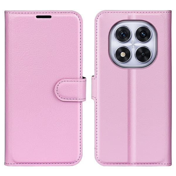 Classic Xiaomi Redmi Note 14 Pro 5G flip kuoret - Pinkki Pink