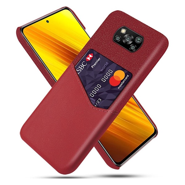 Bofink Xiaomi Poco X3 / X3 NFC-kortin suojus - Punainen Red