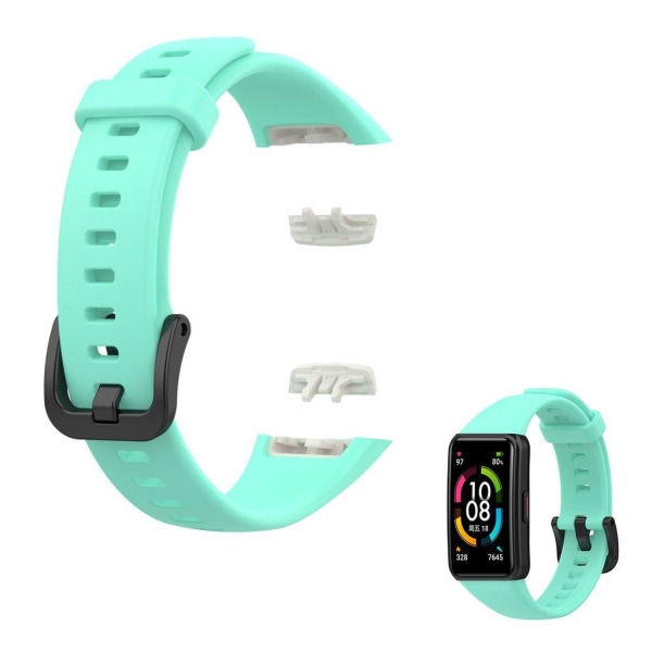 Honor Band 6 silicone watch band - Cyan Grön