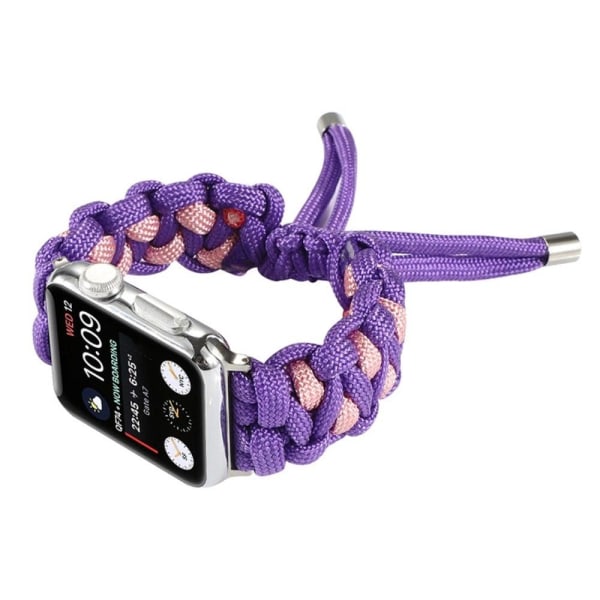 Apple Watch (45mm) unique nylon watch strap - Purple / Pink Lila