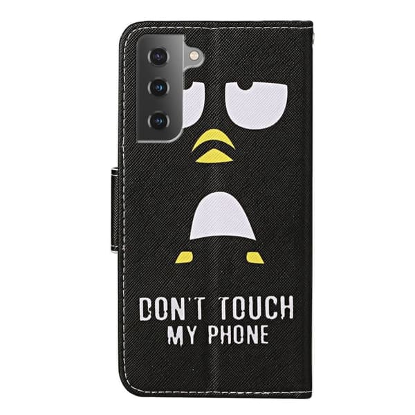 Wonderland Samsung Galaxy S23 Plus Flip Etui - Pingvin Black