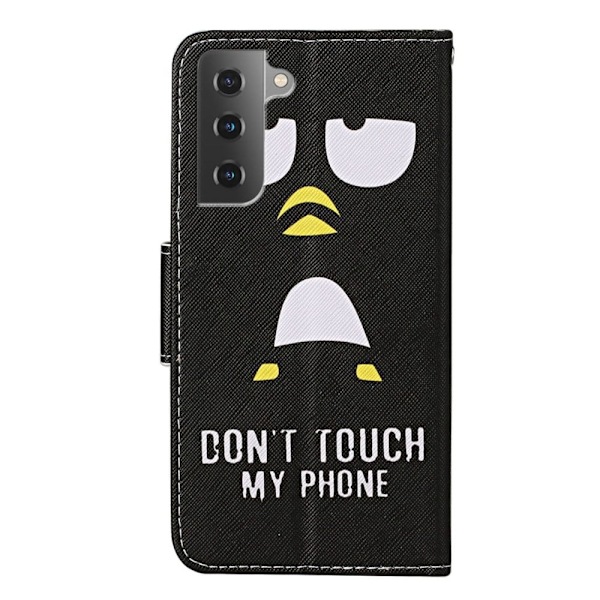 Wonderland Samsung Galaxy S23 Plus Flippetui - Pingvin Black