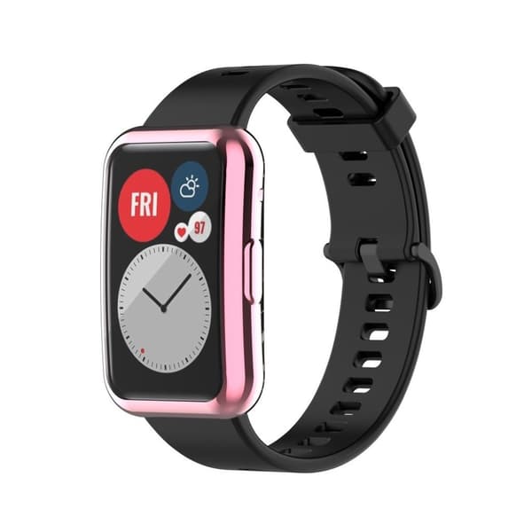 Huawei Watch Fit snyggt glansigt skydd - Rosa Rosa