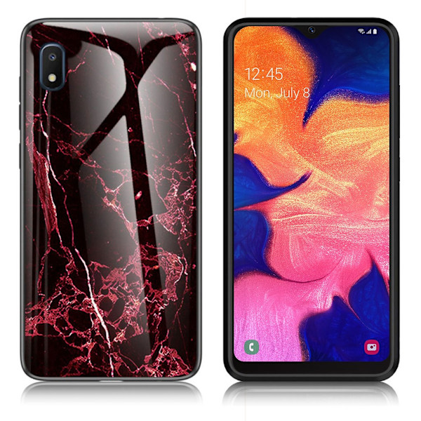 Fantasy Marble Samsung Galaxy A10e deksel - Rød Red