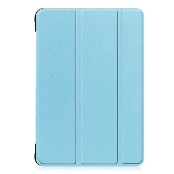 Tri-fold Leather Stand Case for Amazon Fire 8 HD (2022) - Sky Bl Blå