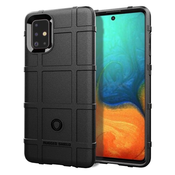 Rugged Shield cover - Samsung Galaxy A71 – Sort Black