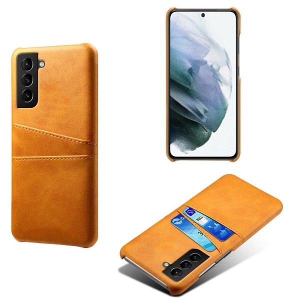 Dual Card Samsung Galaxy S22 cover - Orange Orange