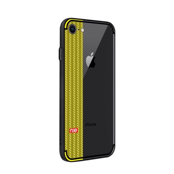 NXE iPhone 7 / 8 jane eyre series vævet tekstur TPU etui - Gul Yellow