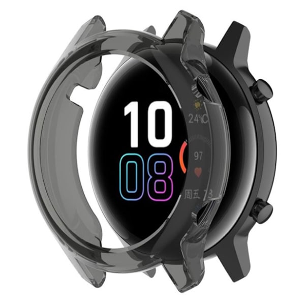 Honor MagicWatch 2 42mm holdbart etui - Gennemsigtig Sort Black