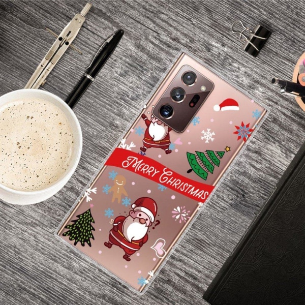 Samsung Galaxy Note 20 Ultra-etui til jul - Træ Og To Julemænd Multicolor
