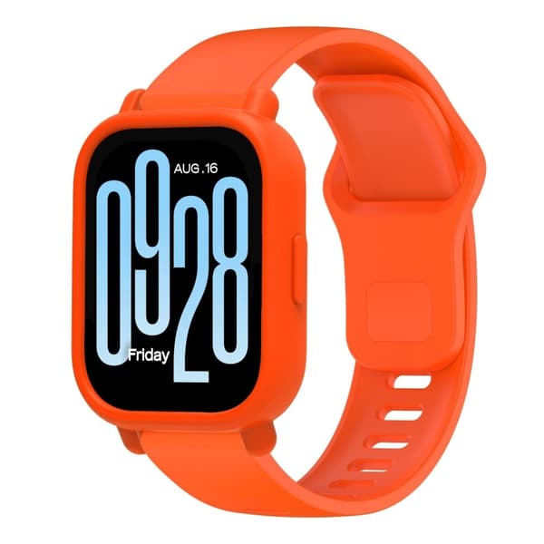 Xiaomi Redmi Watch 5 Active Watch Case Pehmeä silikoni kellon suojus - Oranssi Orange