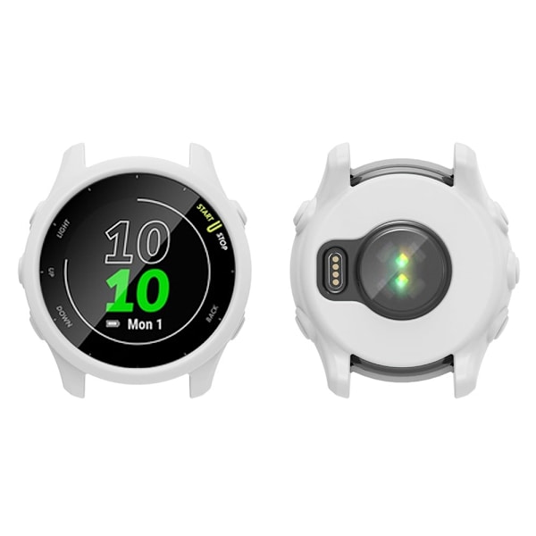 Garmin Forerunner 255 Klockfodral Falltåligt klockfodral i silikon - Vit Vit