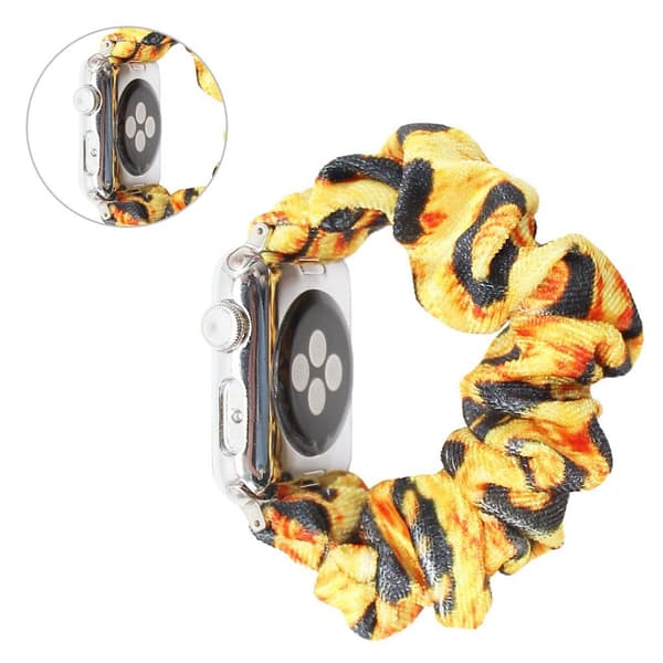 Apple Watch Series 6 / 5 44mm pulserende hårbåndsarmbånd - Guld / Sort Gold