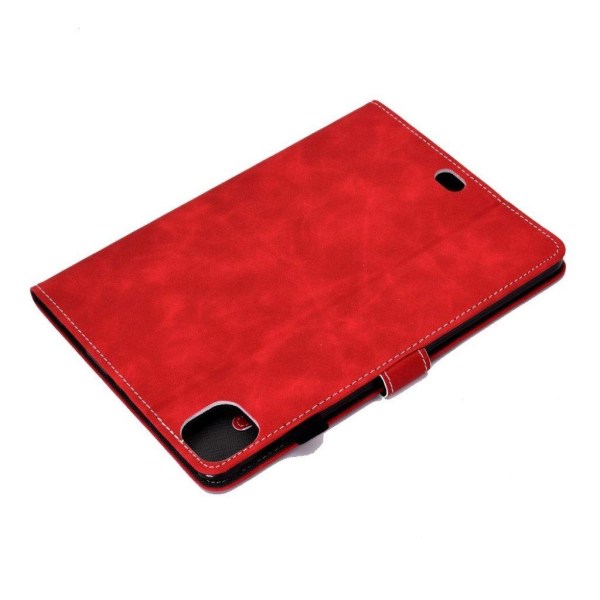 Solid Color Card Slots Stand Flip Leather Protective Shell iPad Pro 11-inch (2020) / (2022) / (2021) - Rød Red