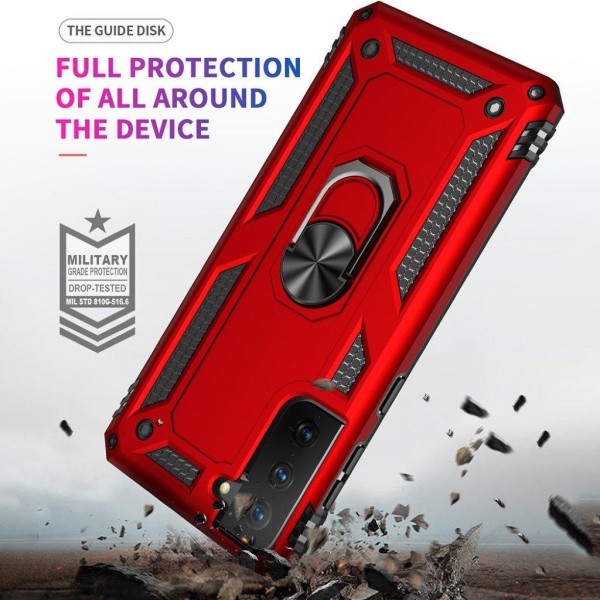 Bofink Combat Samsung Galaxy S21 FE Suojakotelo - Punainen Red