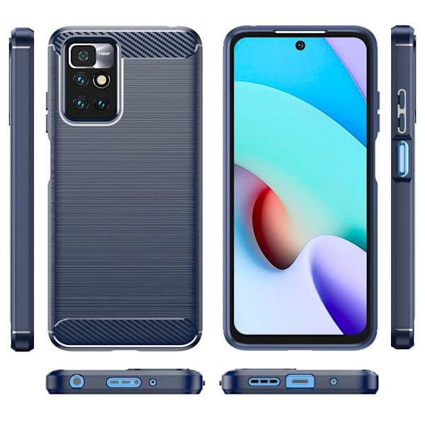 Carbon Flex Xiaomi Redmi Note 11 skal - Blå Blå