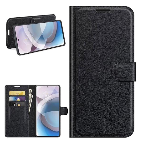 Classic Motorola One 5G Ace Flip etui - Sort Black