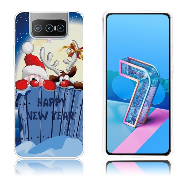 Christmas ASUS Zenfone 7 Pro etui - jul måne Multicolor