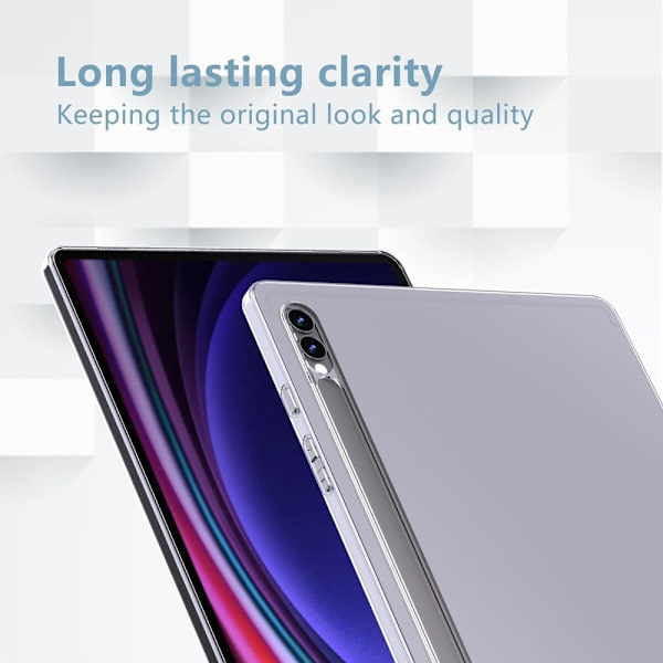 Samsung Galaxy Tab S10 Plus Super Clear Case Drop Protection Shell Flexible Tablet Cover Transparent