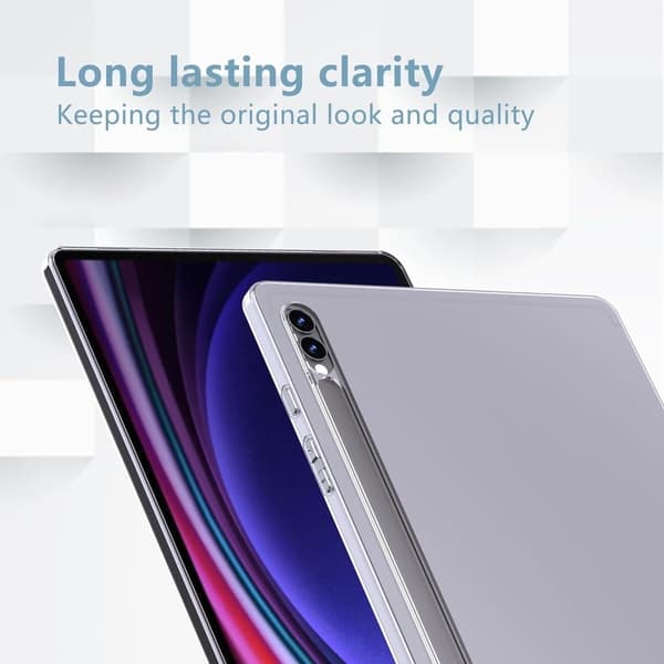 Samsung Galaxy Tab S10 Plus Super Clear Fodral Fallskydd Skal Flexibel Tablet Cover Transparent