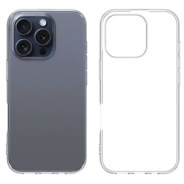 Erittäin ohut läpinäkyvä kotelo iPhone 16 Pro Max Transparent
