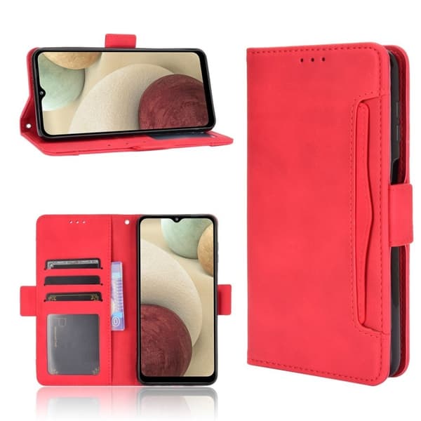 Moderni Nahkalaukku For Samsung Galaxy M32 - Punainen Red