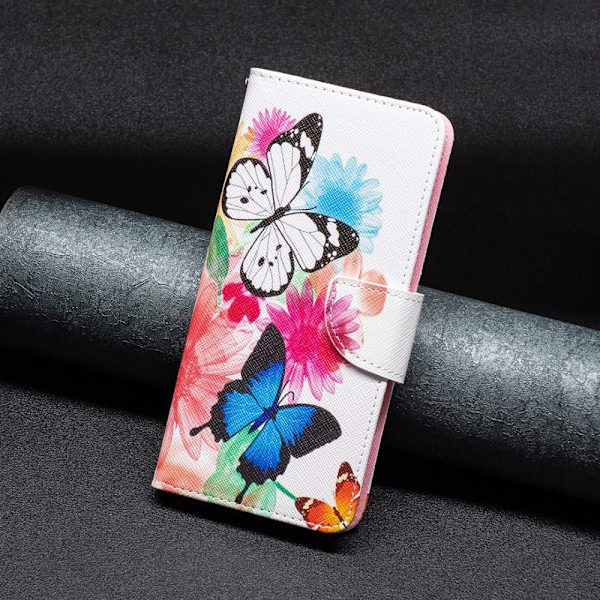 Wonderland Google Pixel 8A flip etui - To Sommerfugle Pink
