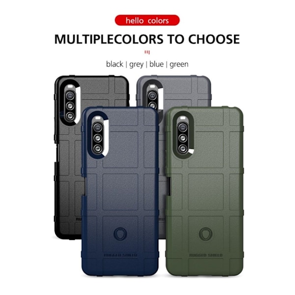 Rugged Shield Cover - Sony Xperia 10 II - Grøn Green