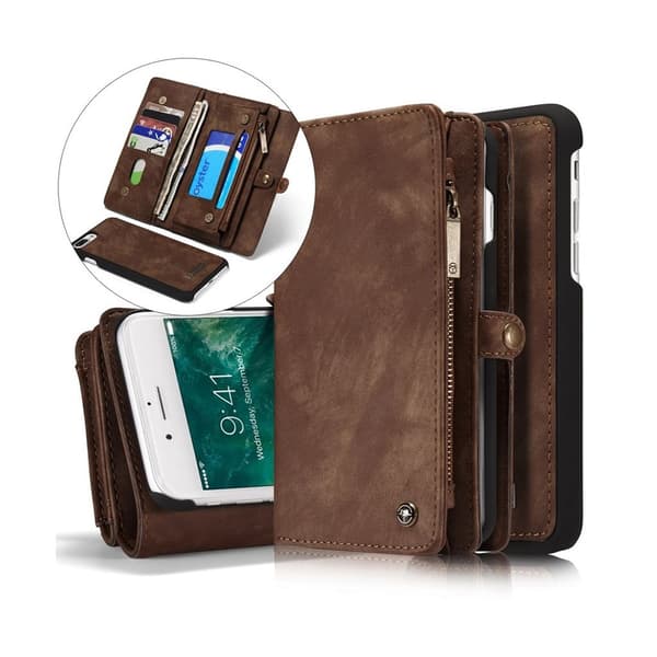 Caseme Split Läderfodral till iPhone 7 Plus / 8 Plus - Brun Brun
