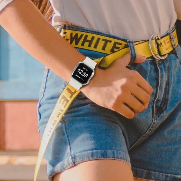 Apple Watch 44mm elastinen ranneke - Valkoinen White