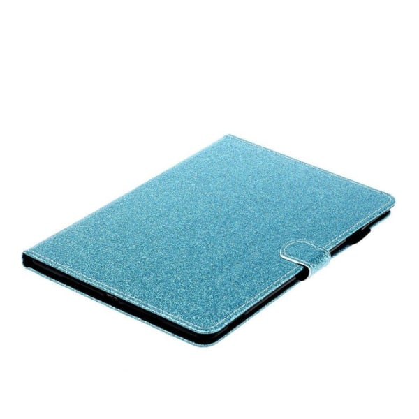 Huawei Mediapad M5 Lite Glitter Shiny Læder Flip Etui - Grøn Green