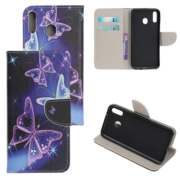 Butterfly läder Samsung Galaxy A40 fodral - Flerfärgad multifärg