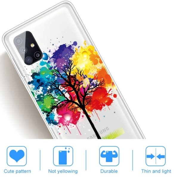 Deco Samsung Galaxy M51 skal - Färgat Träd multifärg