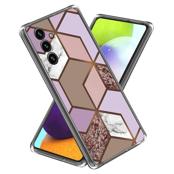 Marmordesign Oppo A15 deksel - Style C Pink