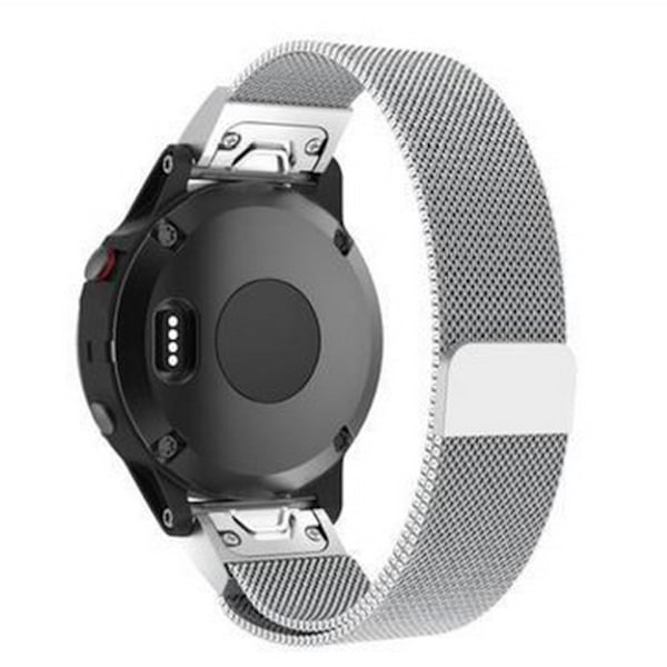 Garmin Fenix 5S urlänk metall material meshlänk - Silver Silvergrå