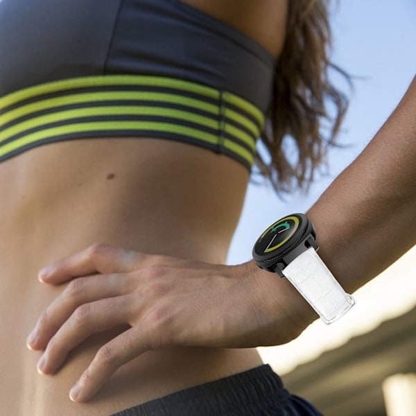 Samsung Gear Sport Rem i ægte læder - Hvid White