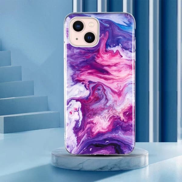 Marble iPhone 15 Plus Suojakotelo - Punainen Red