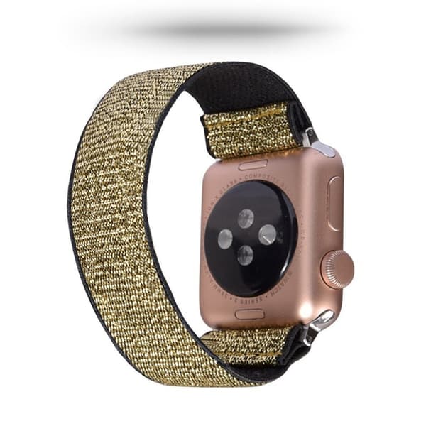 Apple Watch Series 5 / 4 44mm nylonkellonauha - Kulta Gold