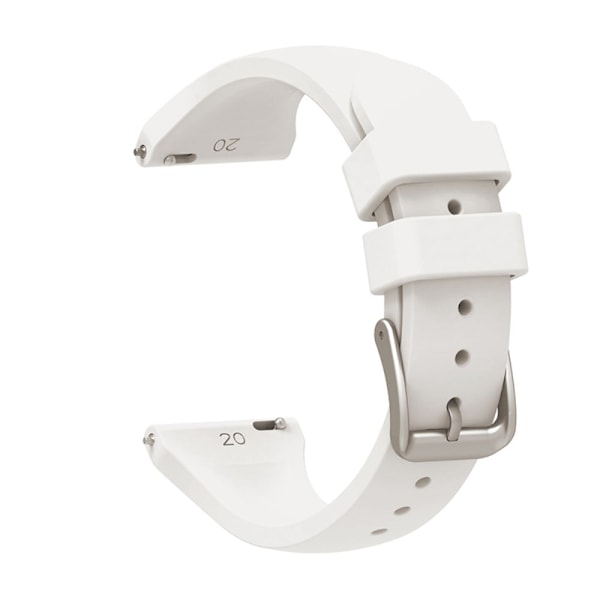 22 mm universal klokkerem i silikon - Hvit White
