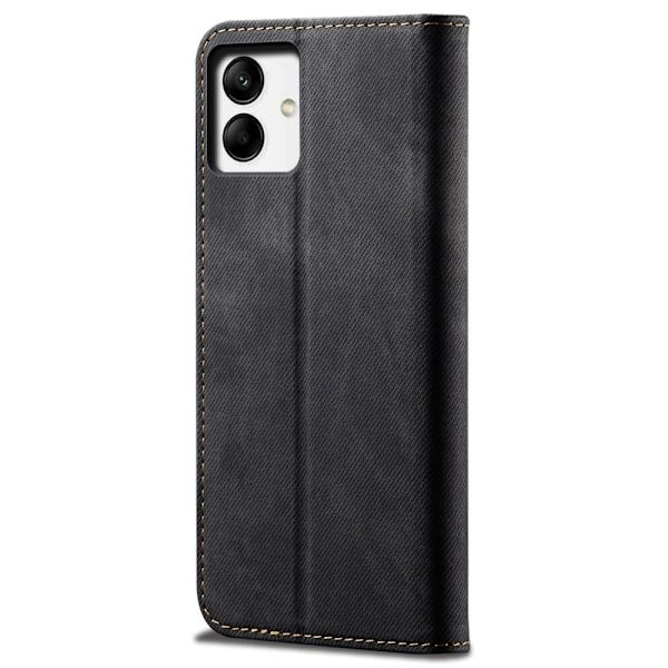 Jeans Samsung Galaxy A04 Flip Etui - Sort Black