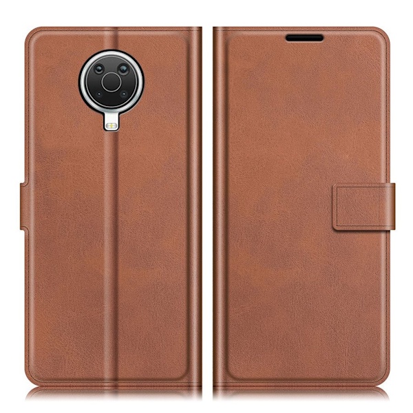 Wallet-style Læder Etui til Nokia G20 - Brun Brown