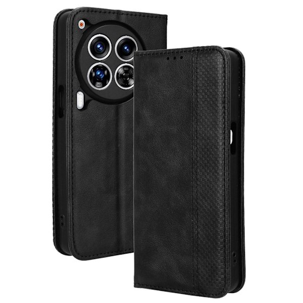 Bofink Vintage Tecno Camon 30 Premier nahkakotelo - Musta Black