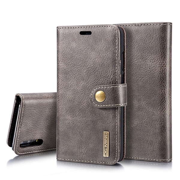 DG.MING Huawei P20 2-in-1 Wallet etui - Grå Silver grey