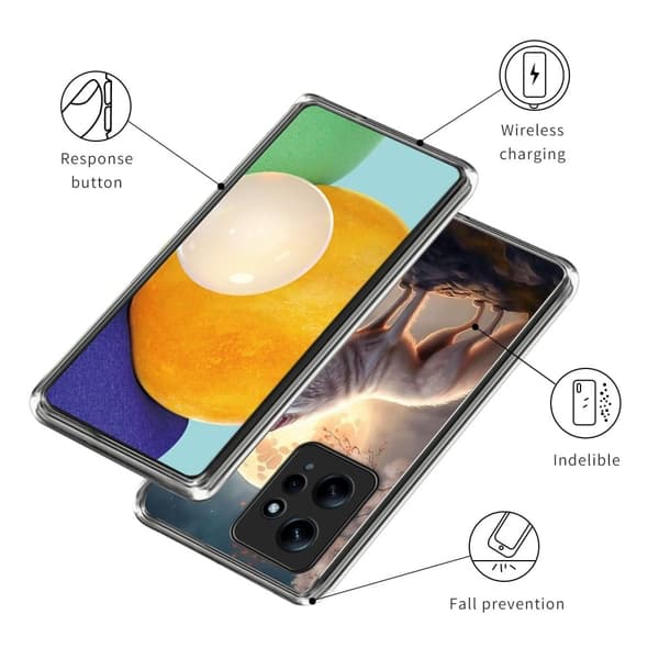 Deco Xiaomi Redmi Note 12 kotelot - Kuunvalo Susi White