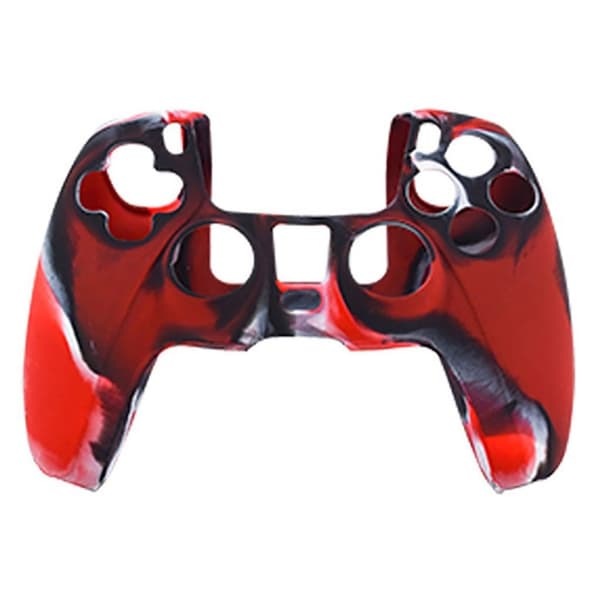 Sony PlayStation 5 - PS5 silikone etui - camouflage rød Red