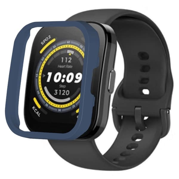 Huami Amazfit Bip 5 Klockfodral Hårt, flexibelt och halvlindat skyddsfodral - Midnattsblå Blå