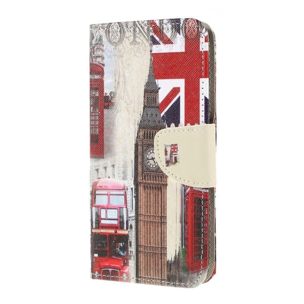 Wonderland Samsung Galaxy A10 etui - Big Ben og Engelsk Flag Multicolor